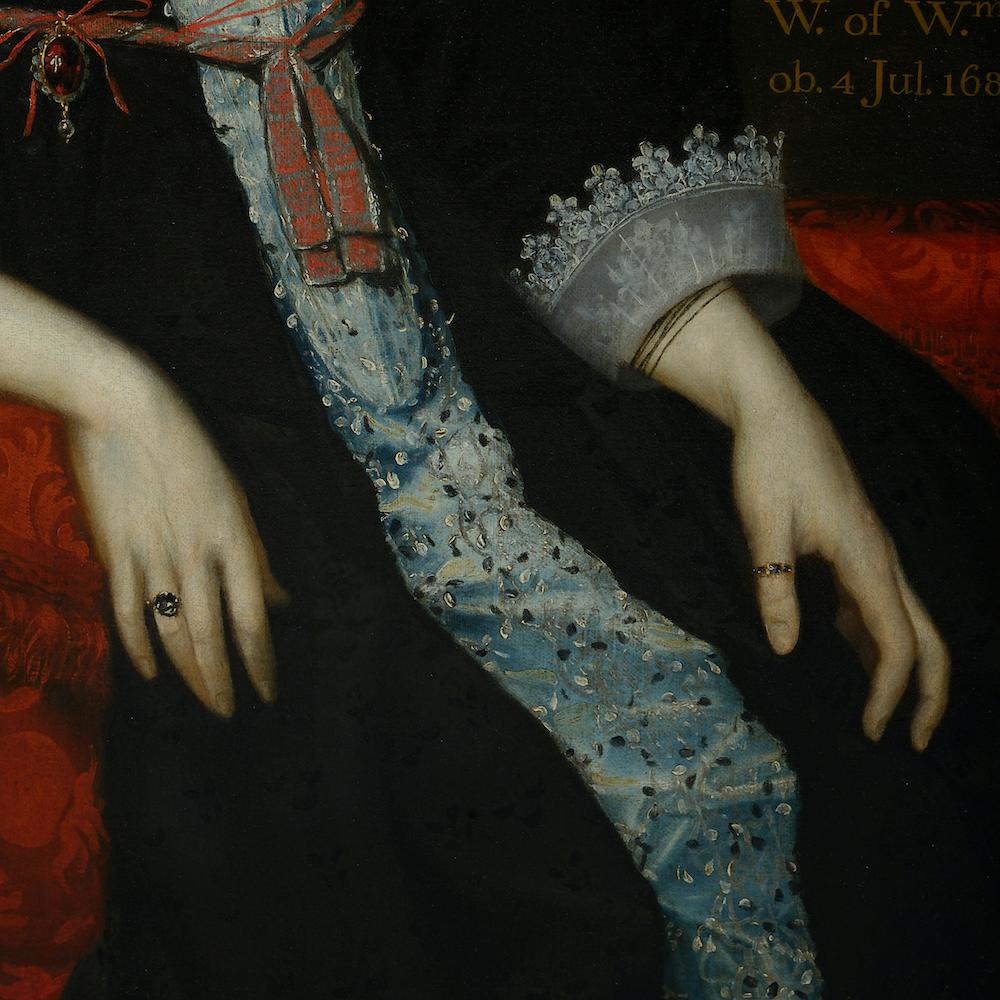 Paire de portraits, English School, 17e siècle en vente 7