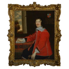 Paire de portraits, English School, 17e siècle