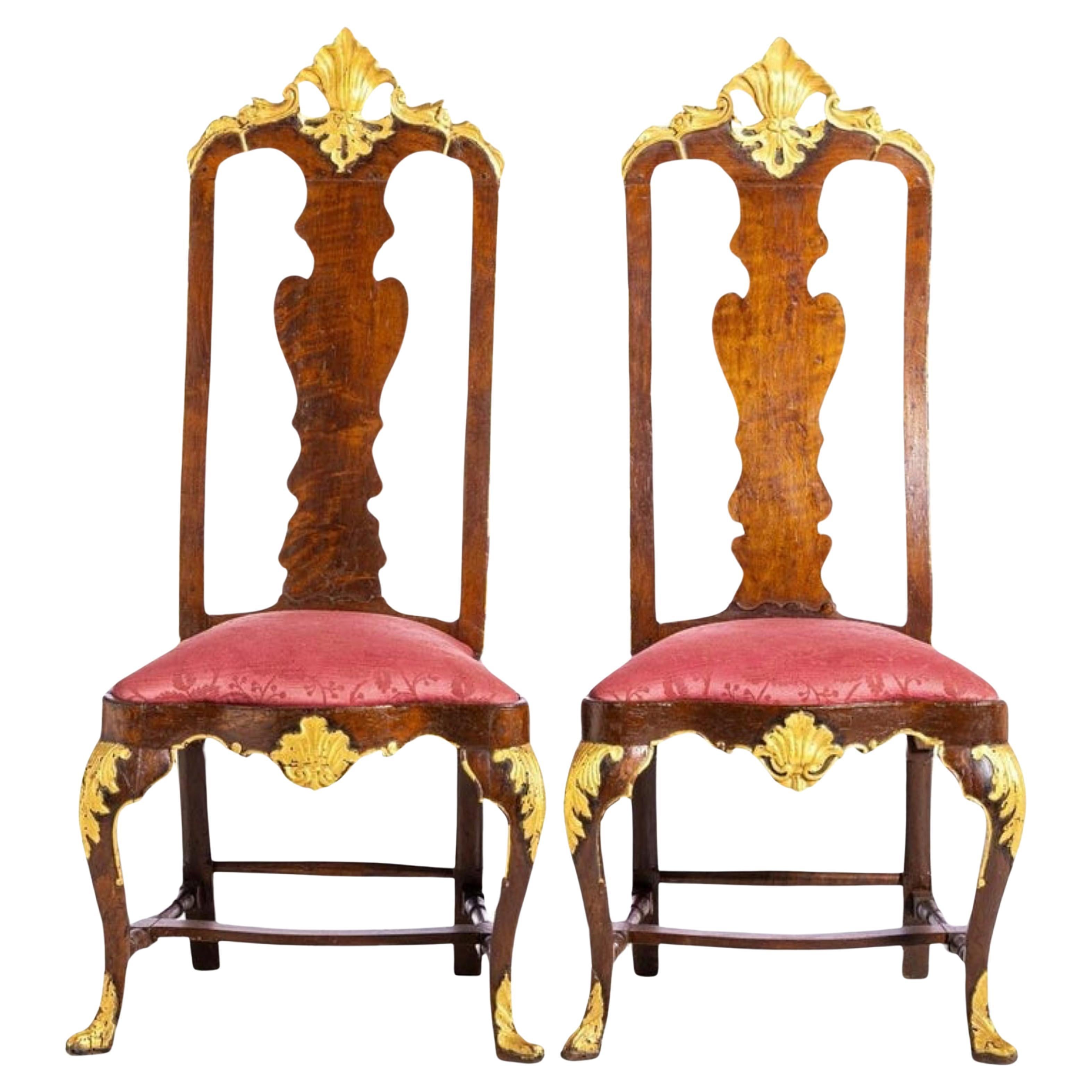 Early 18th Century Pair of Cape Dutch Stinkwood Chairs at 1stDibs
