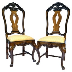 Pair of Portuguese Dom José Style Chairs, Circa 1920–1930
