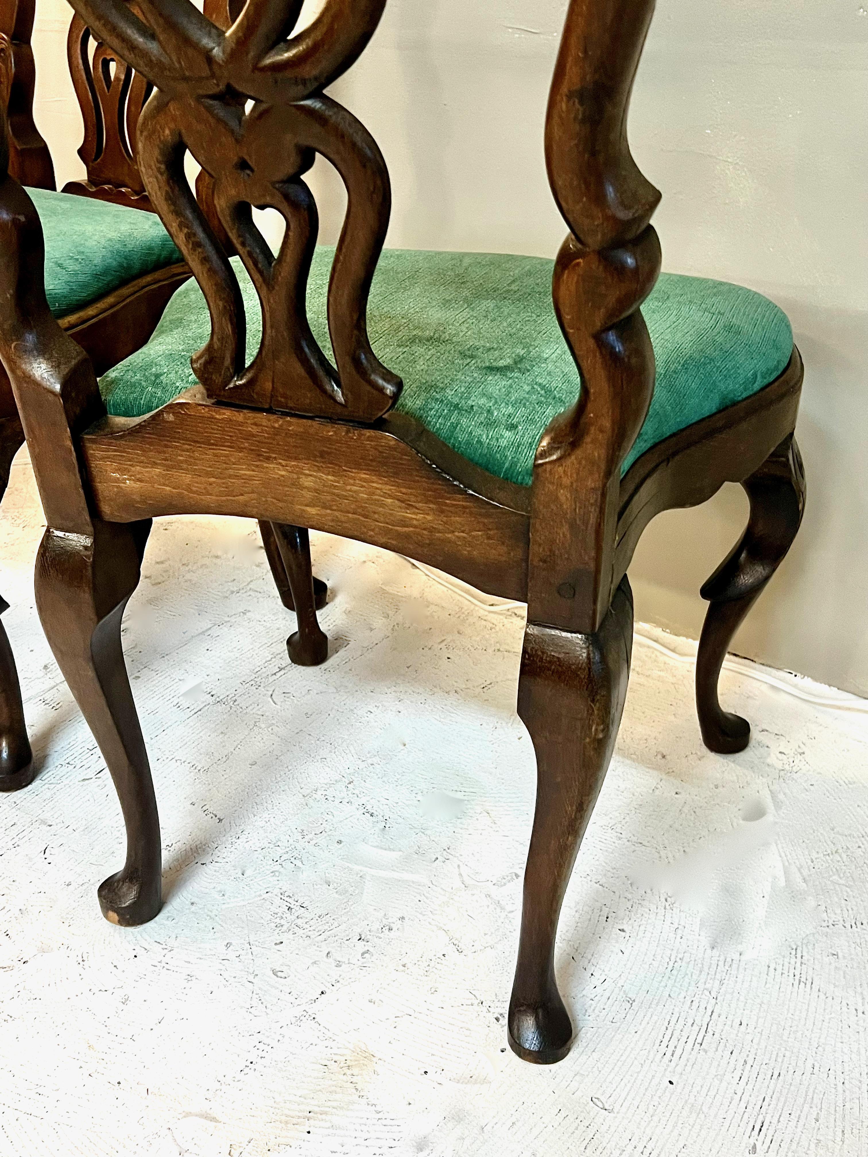 Pair of Portuguese Rococo Side Chairs 2