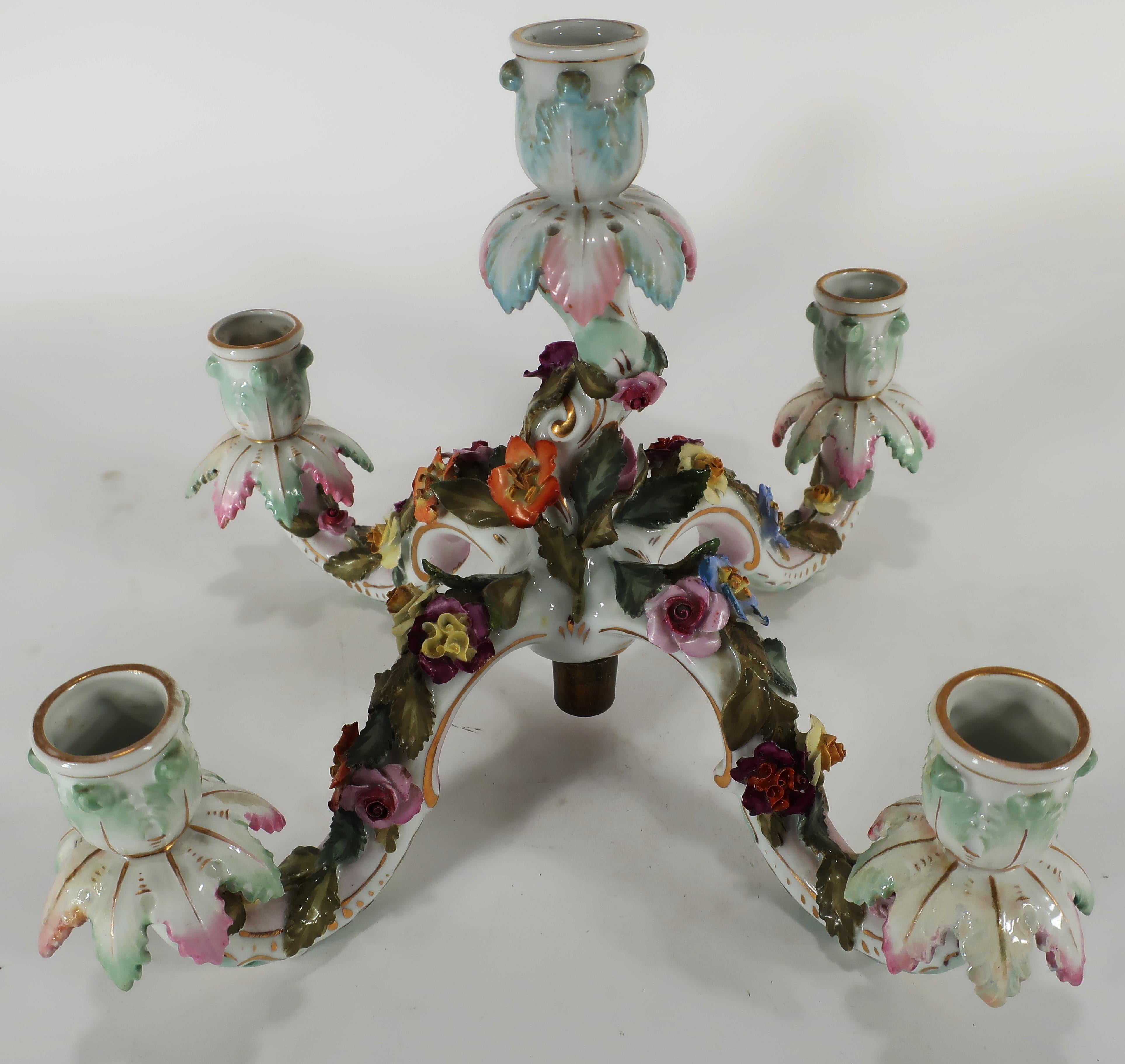 Pair of Possibly Meissen Female Figural Candelabra 3