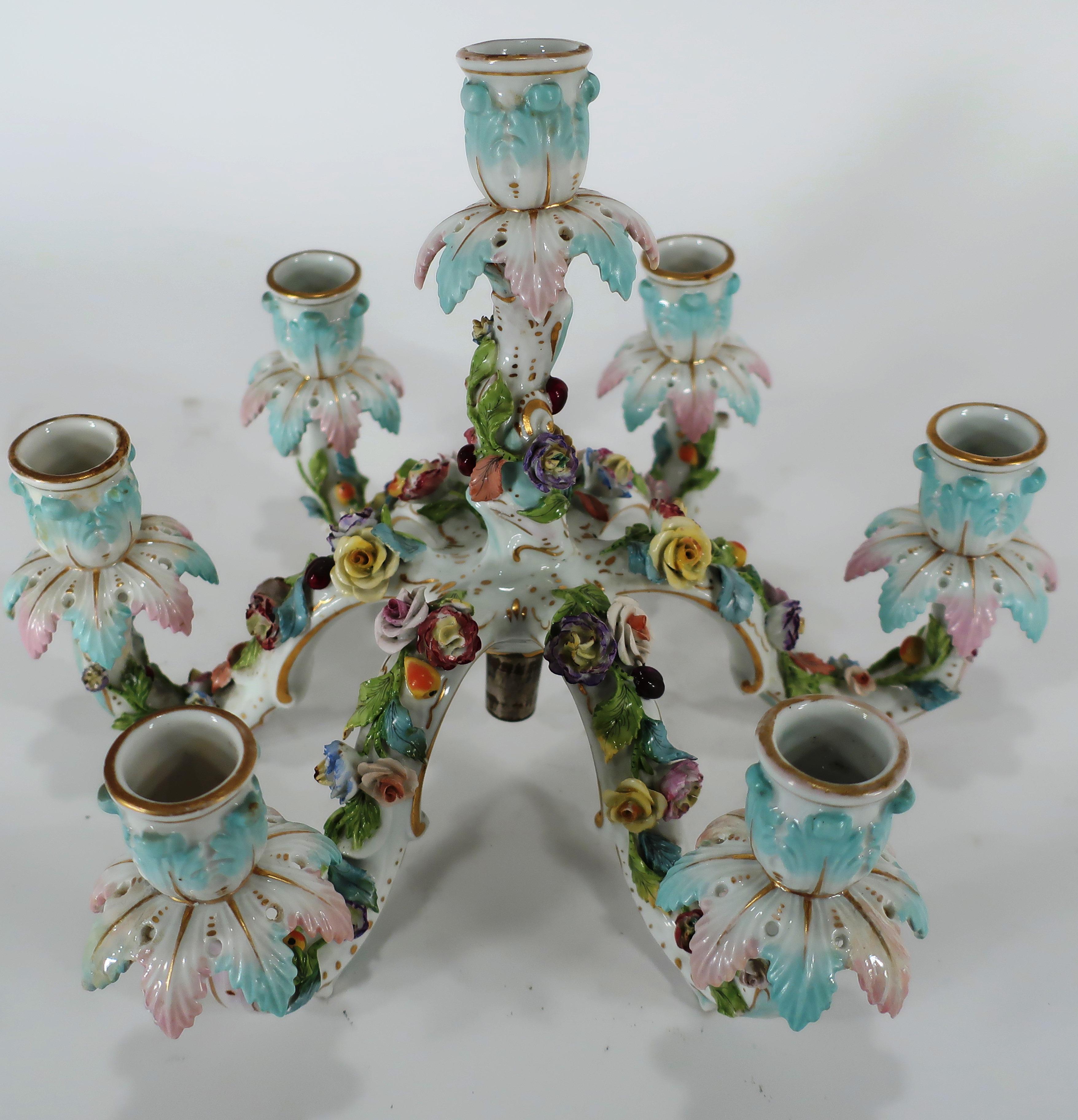 Pair of Possibly Meissen Female Figural Candelabra 4