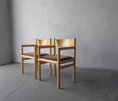 Pair of Post Modern Acorn Arm Chairs by Vignelli