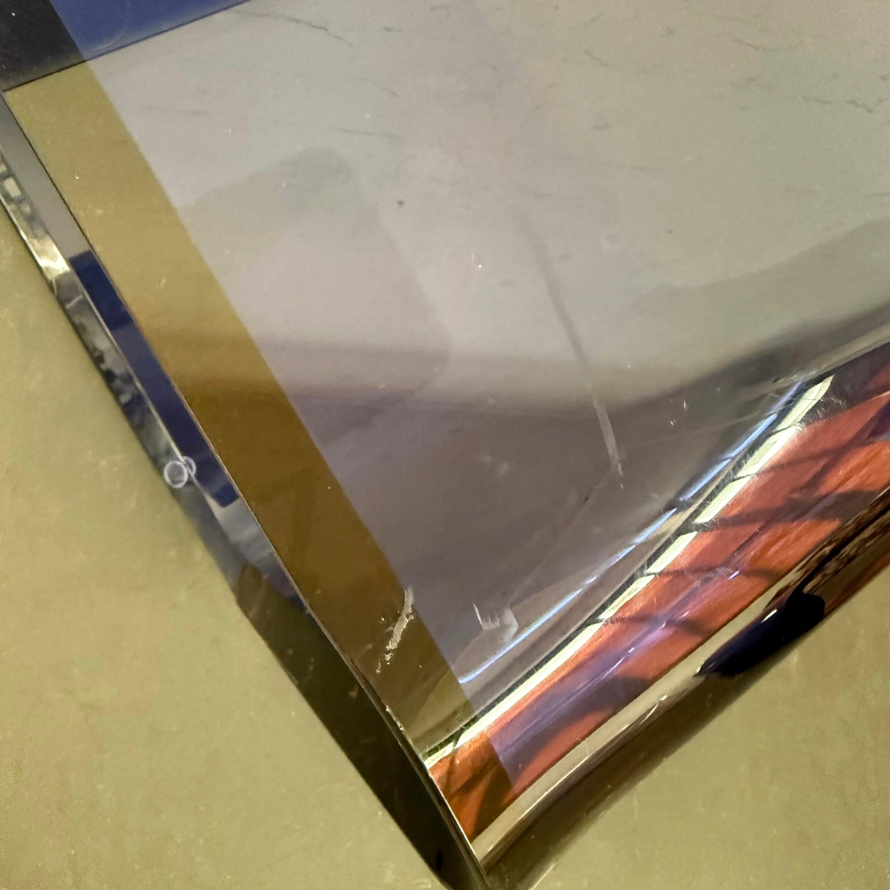 Coppia di sedie invisibili postmoderne in lucite blu di Shlomi Haziza per HStudio in vendita 3