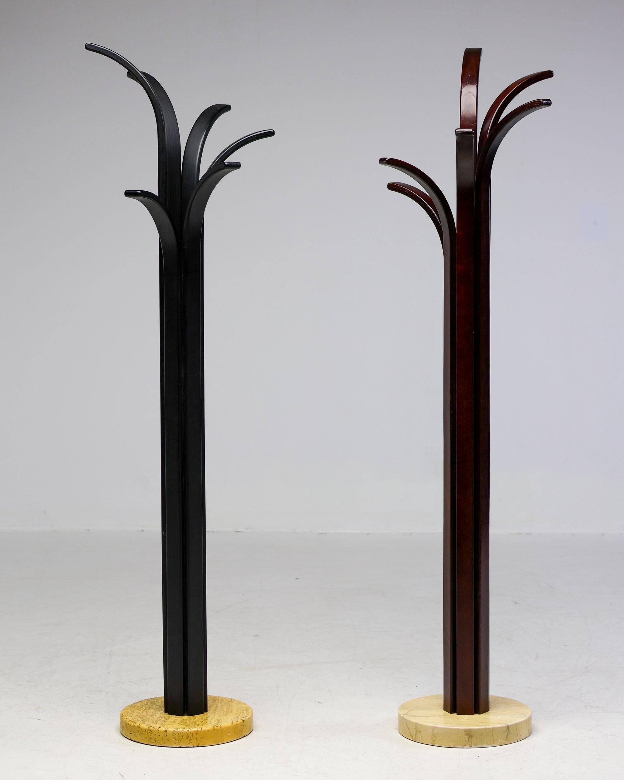 Travertine Pair of Post-Modern Coat Racks For Sale