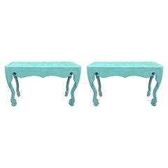 Pair Of Post-Modern Console Tables
