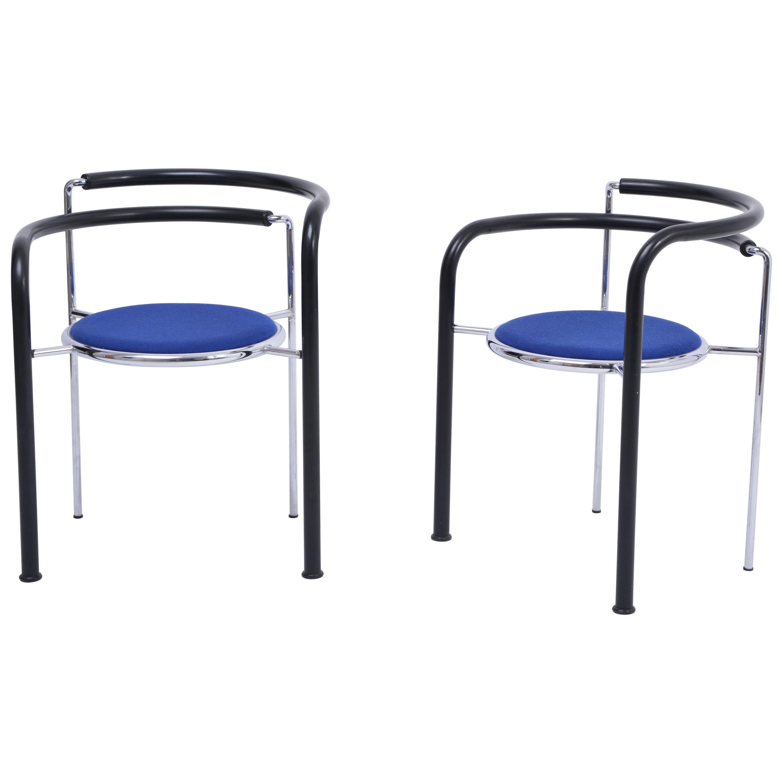 Pair of Postmodern "Dark Horse" Chairs by Rud Thygesen and Johnny Sorensen