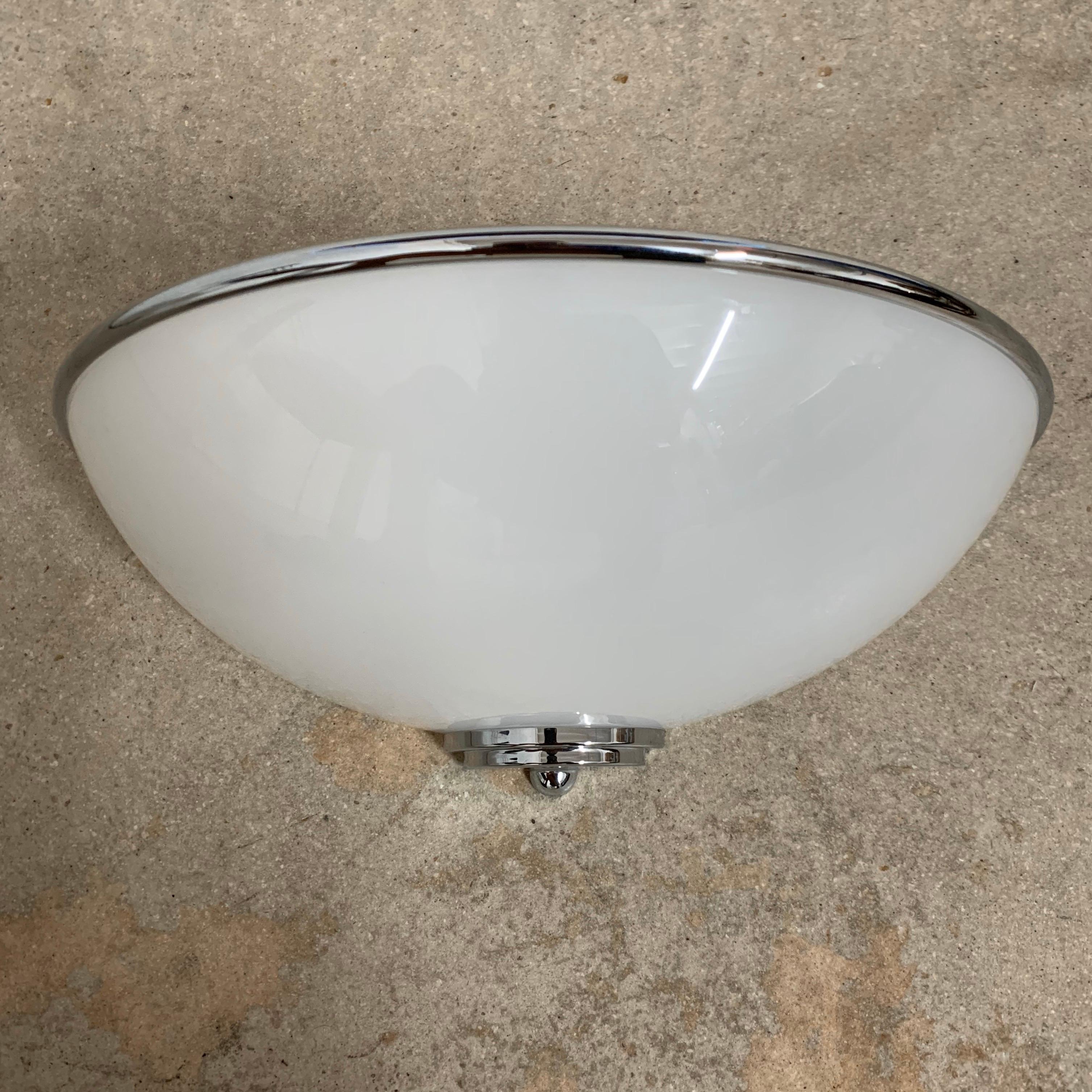 Stunning pair of Lucite acrylic sconces designed and manufactured by Louis Baldinger and Sons, 1980s.