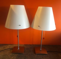 Pair of Postmodern "Itaca" Table Lamps by Orni Halloween for Artemide Side Car