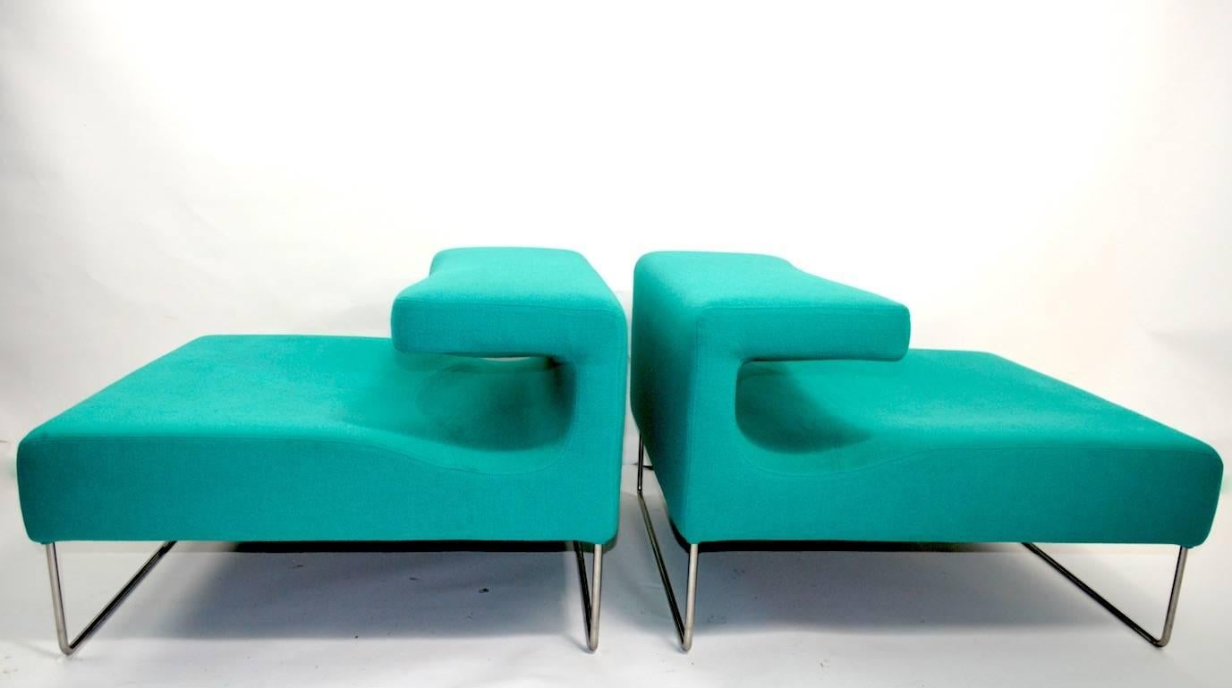 Pair of Postmodern Italian Lounge Chairs 2