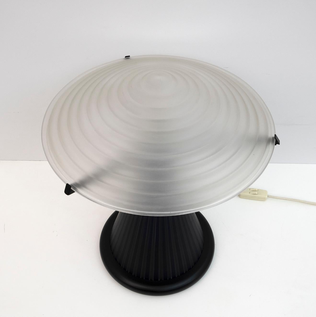 Pair of Post Modern Italian Murano Glass Mushroom Table Lamps, 1980s For Sale 3