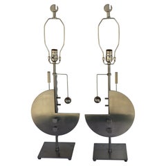 Pair of Post Modern Lamps attrib. to George Kovacs
