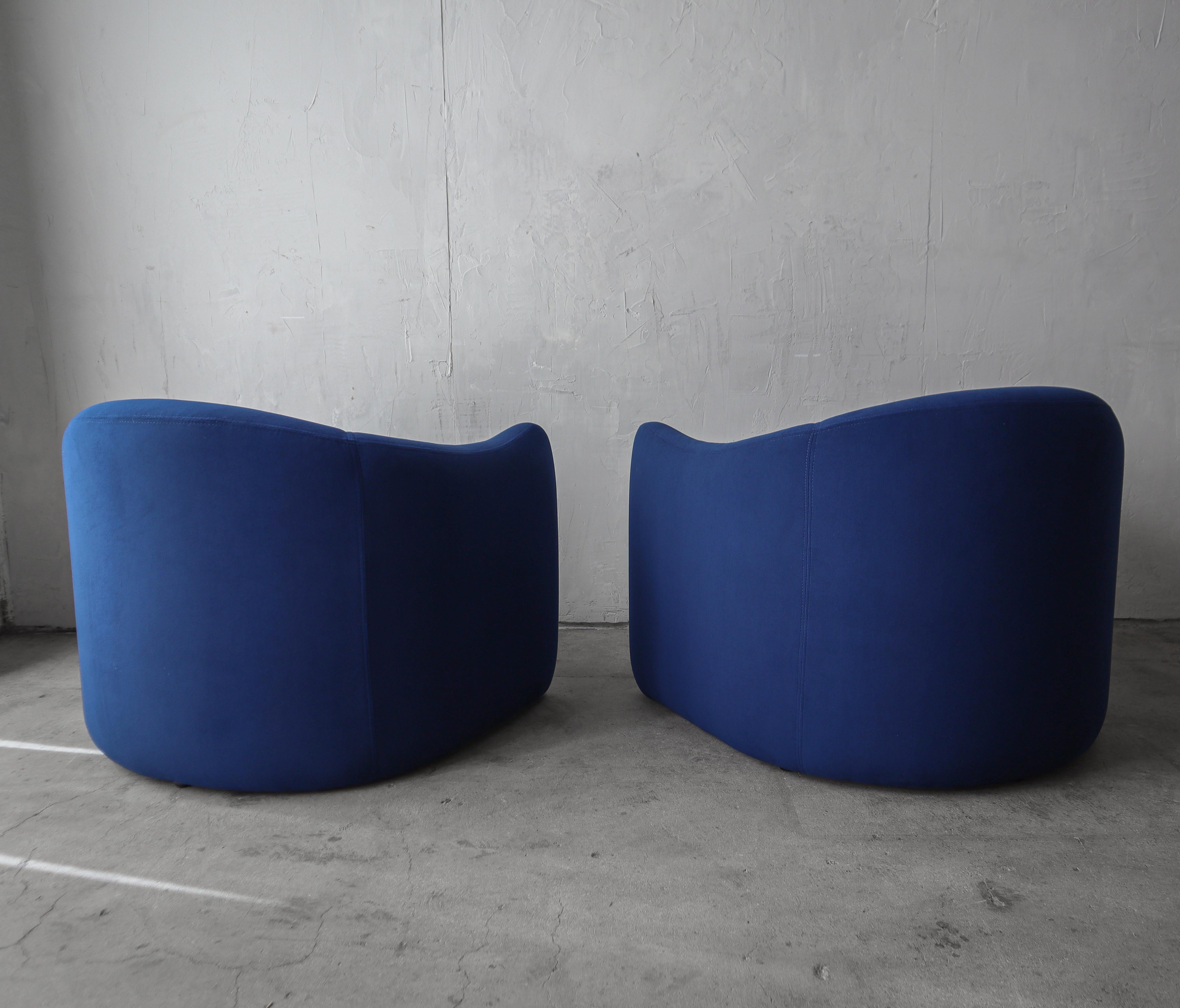Pair of Post Modern Lounge Chairs by Metro For Sale 2