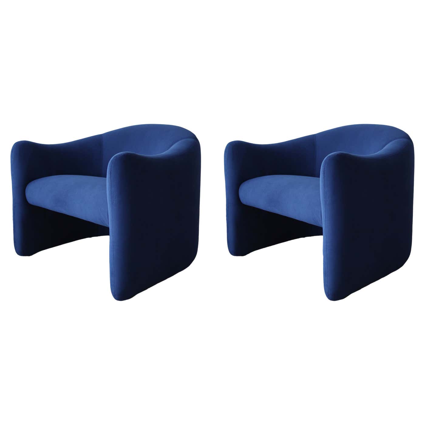 Pair of Post Modern Lounge Chairs by Metro For Sale at 1stDibs