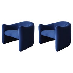 Pair of Post Modern Lounge Chairs by Metro
