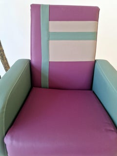 Pair of Post Modern Memphis Milano Style Armchairs