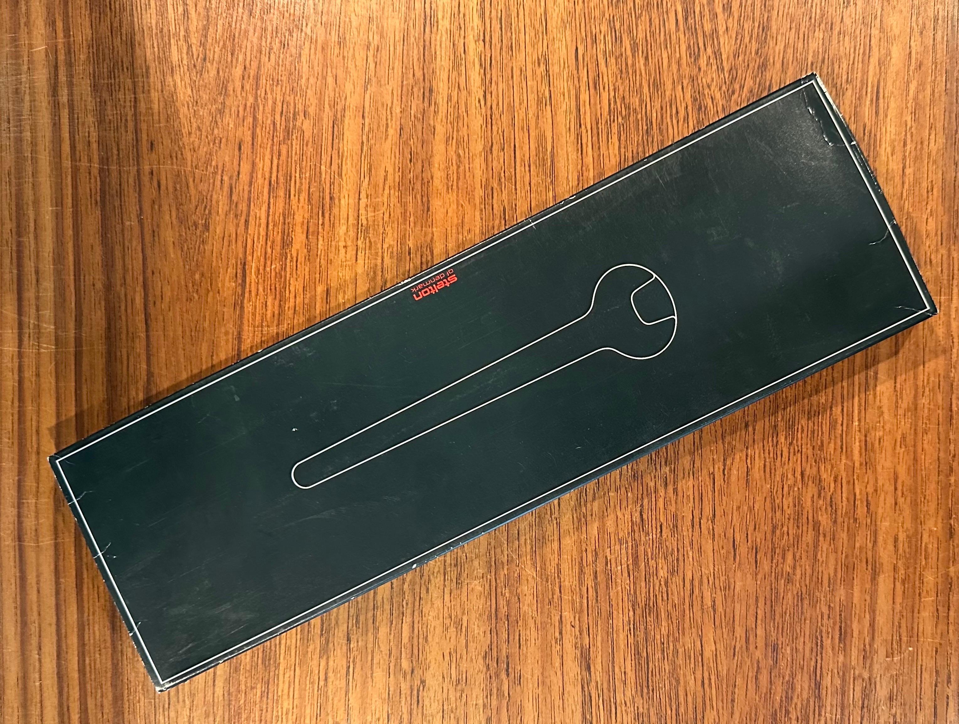 Pair of Post-Modern Salad Servers by Erik Magnussen for Stelton of Denmark, NOS For Sale 5