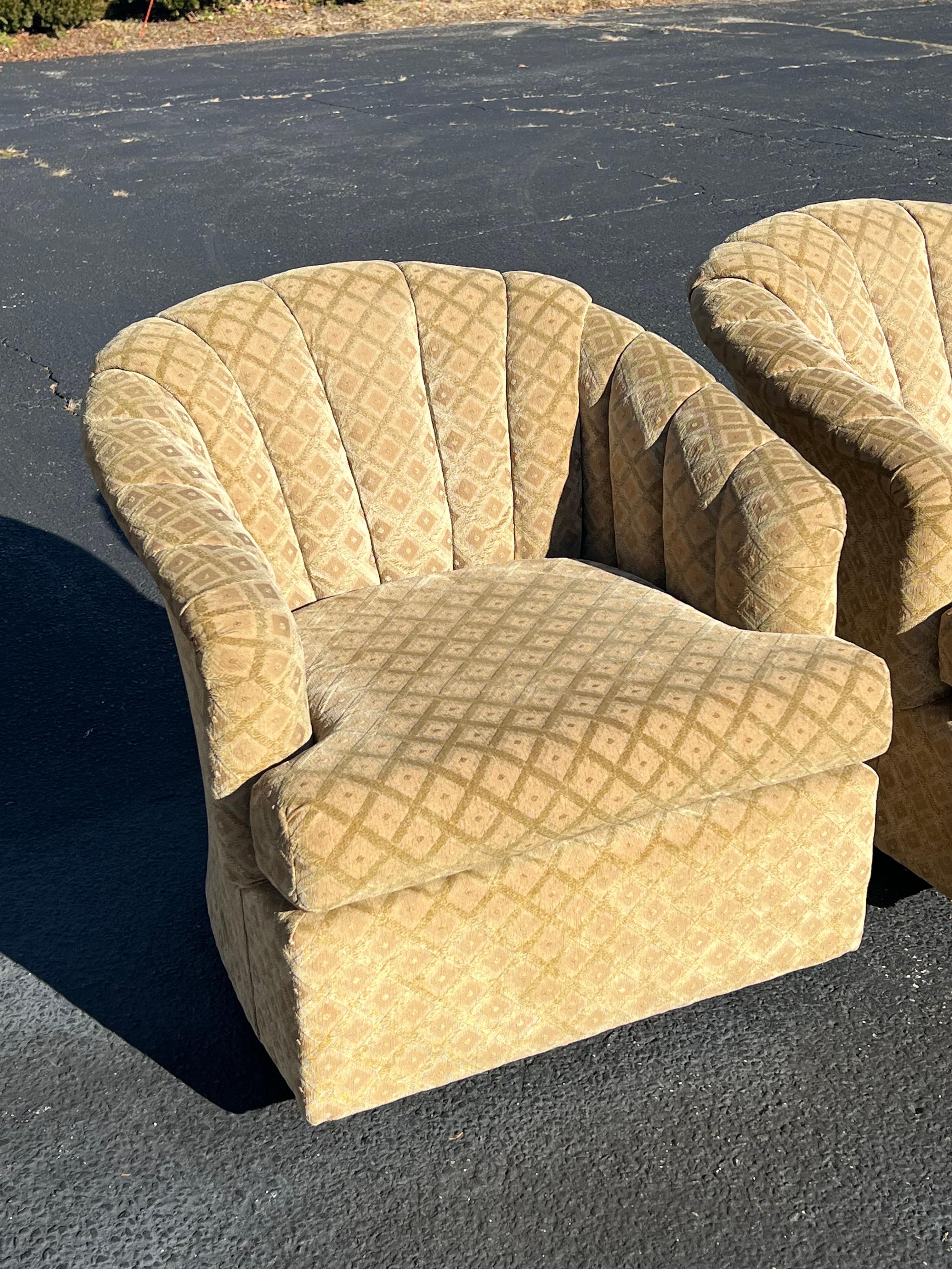 Paire de chaises pivotantes postmodernes  en vente 13