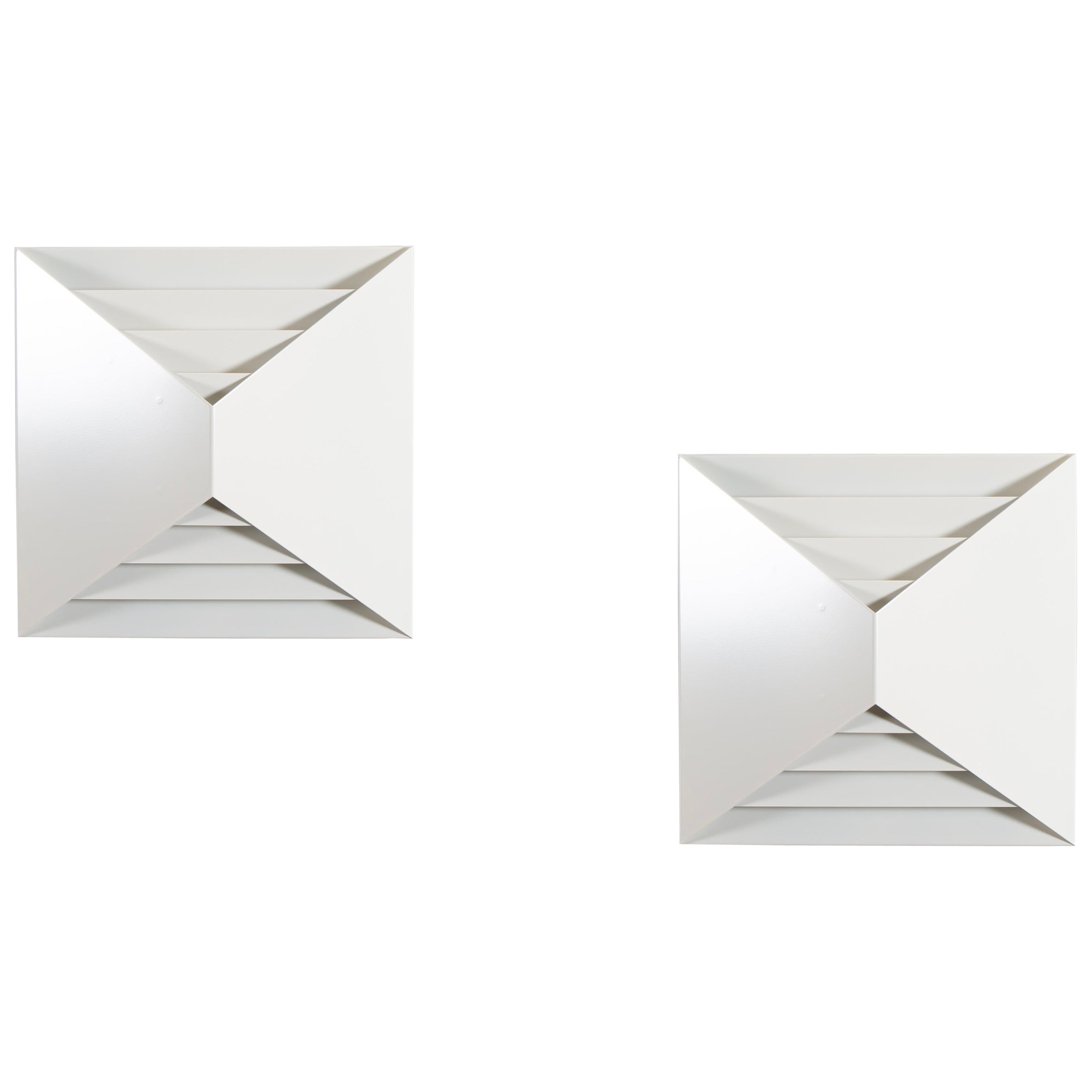 Pair of Post-Modern Wall Lights by Høvik Lys, 1970s For Sale