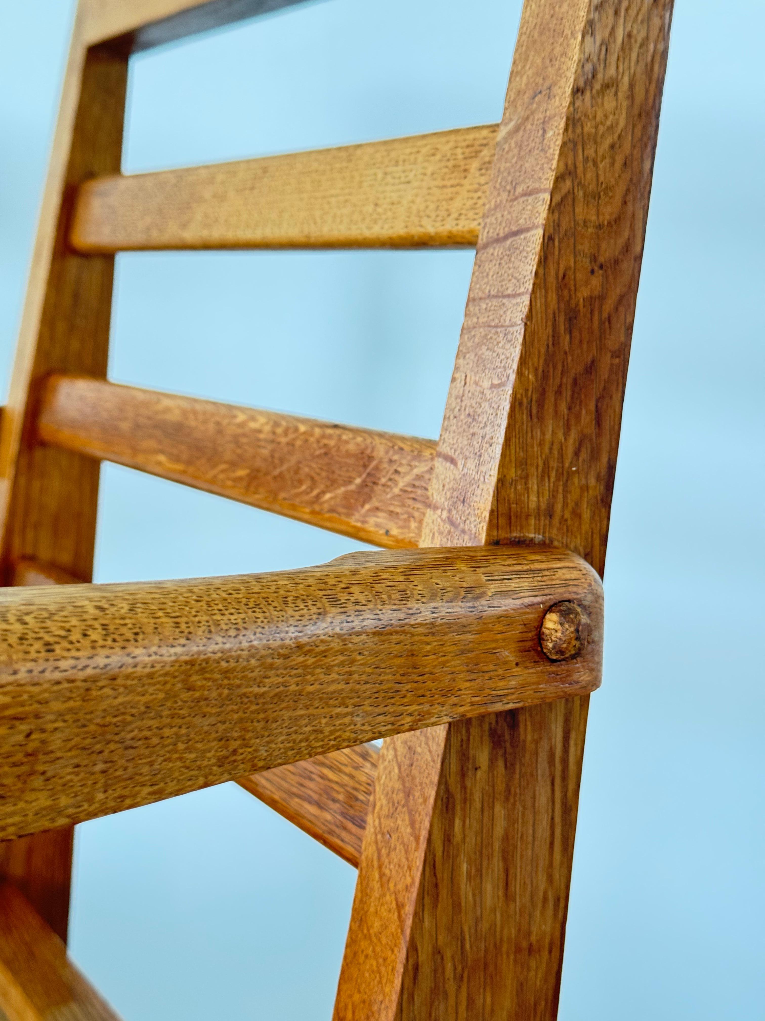 Paire de fauteuils d'après-guerre, Oak/One massif, Design by Guillerme et Chambron, 1950s Bon état - En vente à leucate, FR
