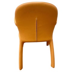 Pair of Postmodern Amelie Armchairs in Leather By Poltrona Frau Italy