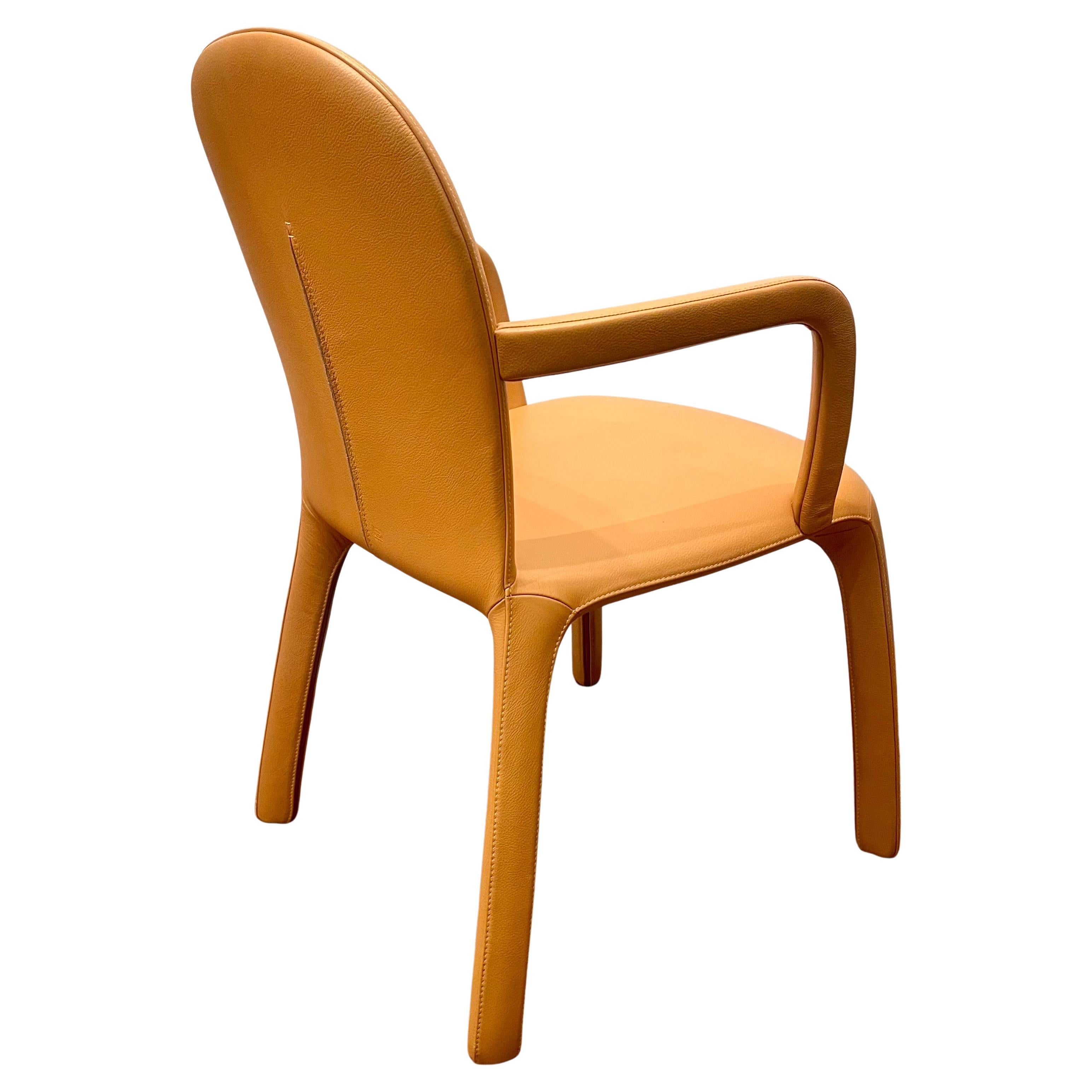 Paar postmoderne Amelie-Sessel aus Leder von Poltrona Frau Italien (20. Jahrhundert) im Angebot