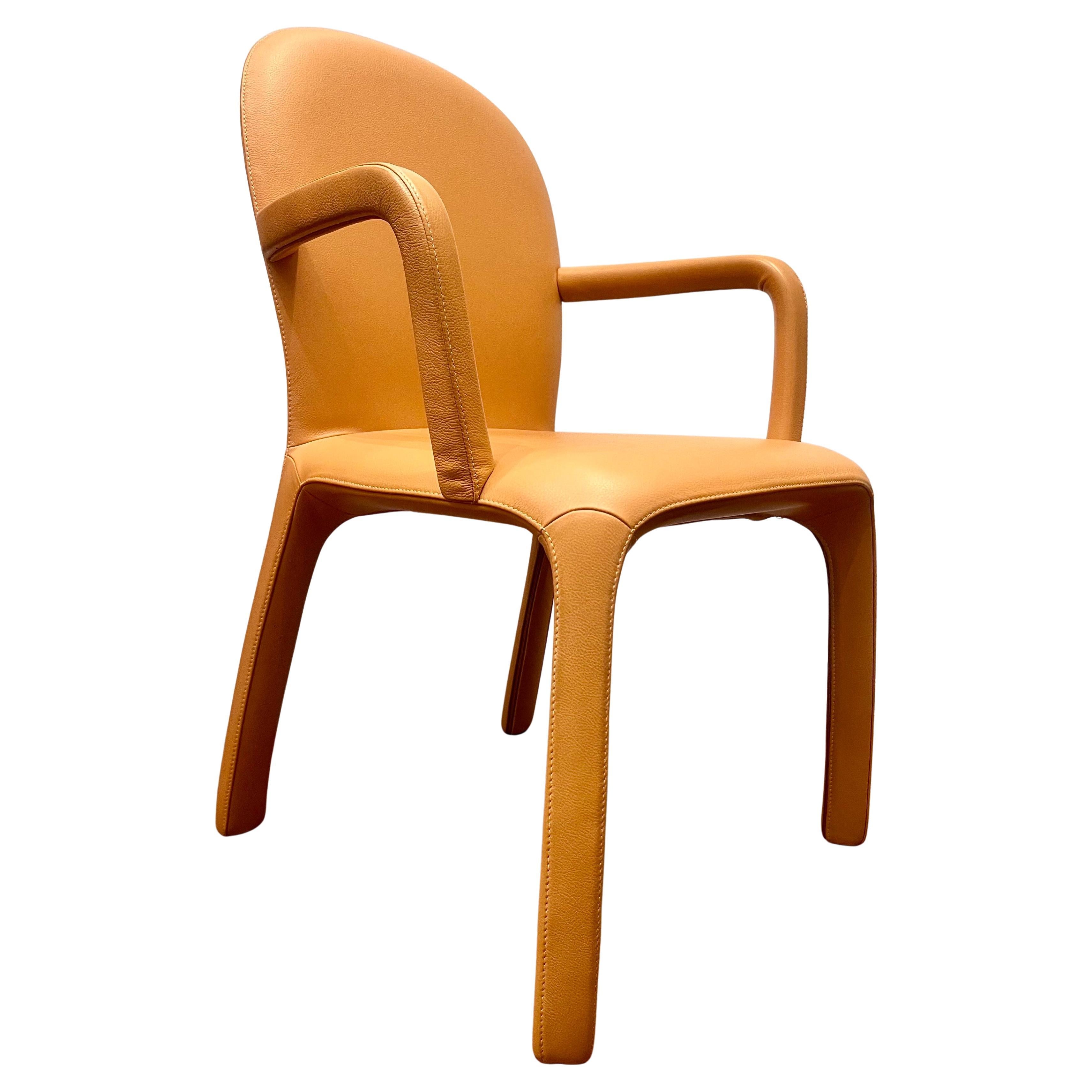 Paar postmoderne Amelie-Sessel aus Leder von Poltrona Frau Italien im Angebot 1