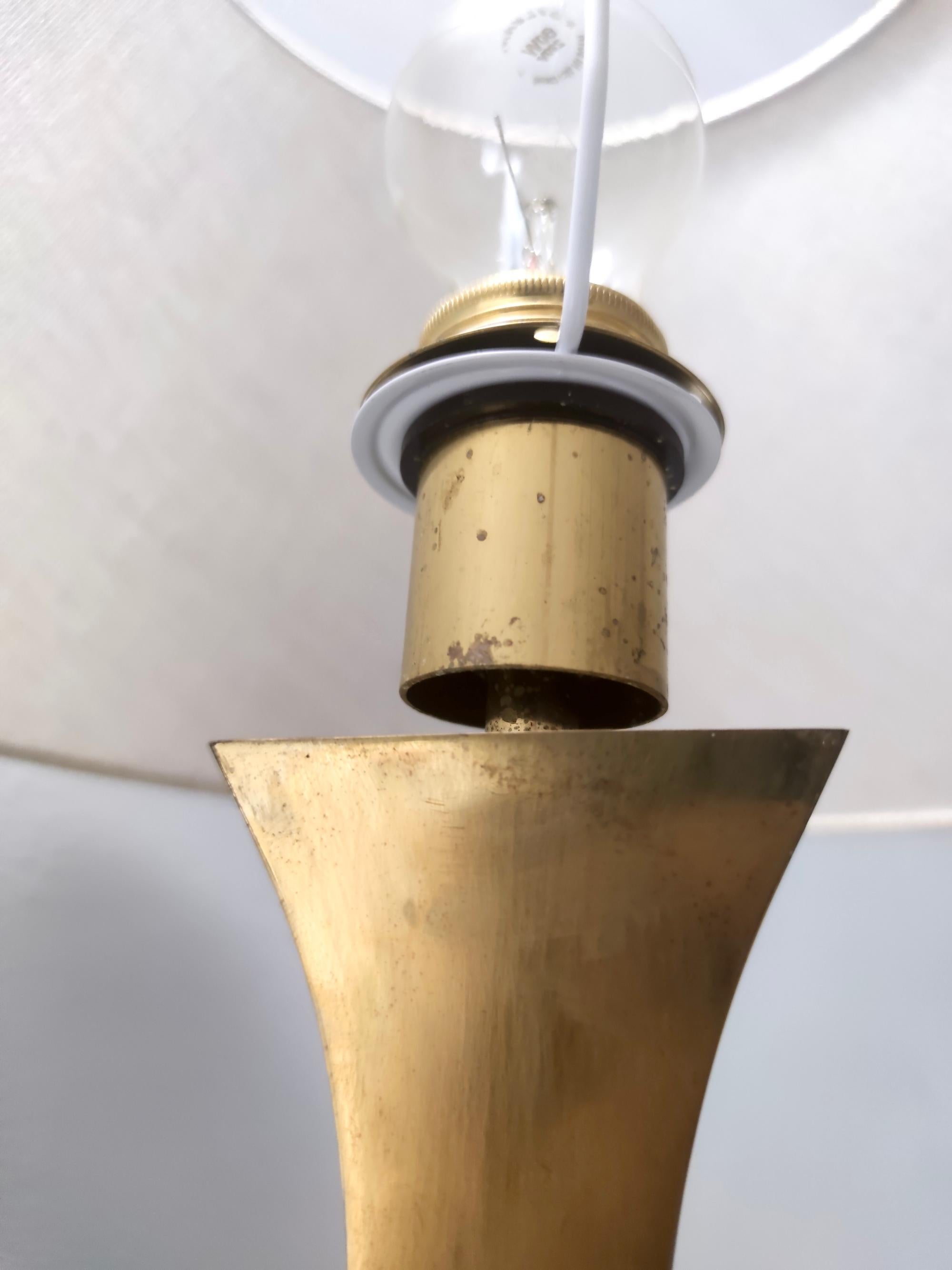 Postmoderne Tischlampen aus Messing von Montagna Grillo und Tonello, Italien, Paar im Angebot 5