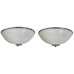 Pair of Postmodern Deco Regency Inspired Wall Sconces, Louis Baldinger and Sons