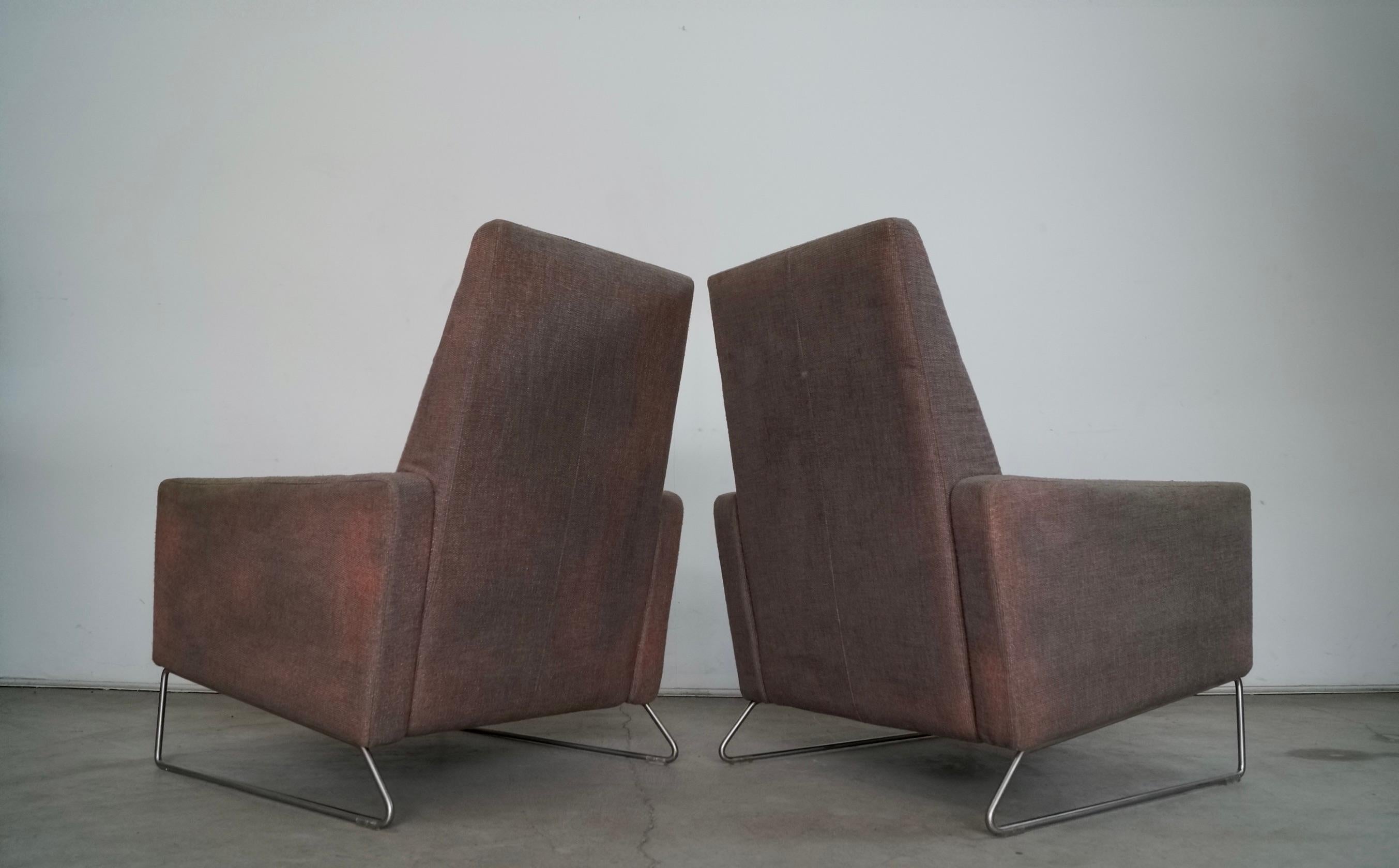 Pair of Postmodern Design Within Reach Recliner Flight Lounge Chairs 1