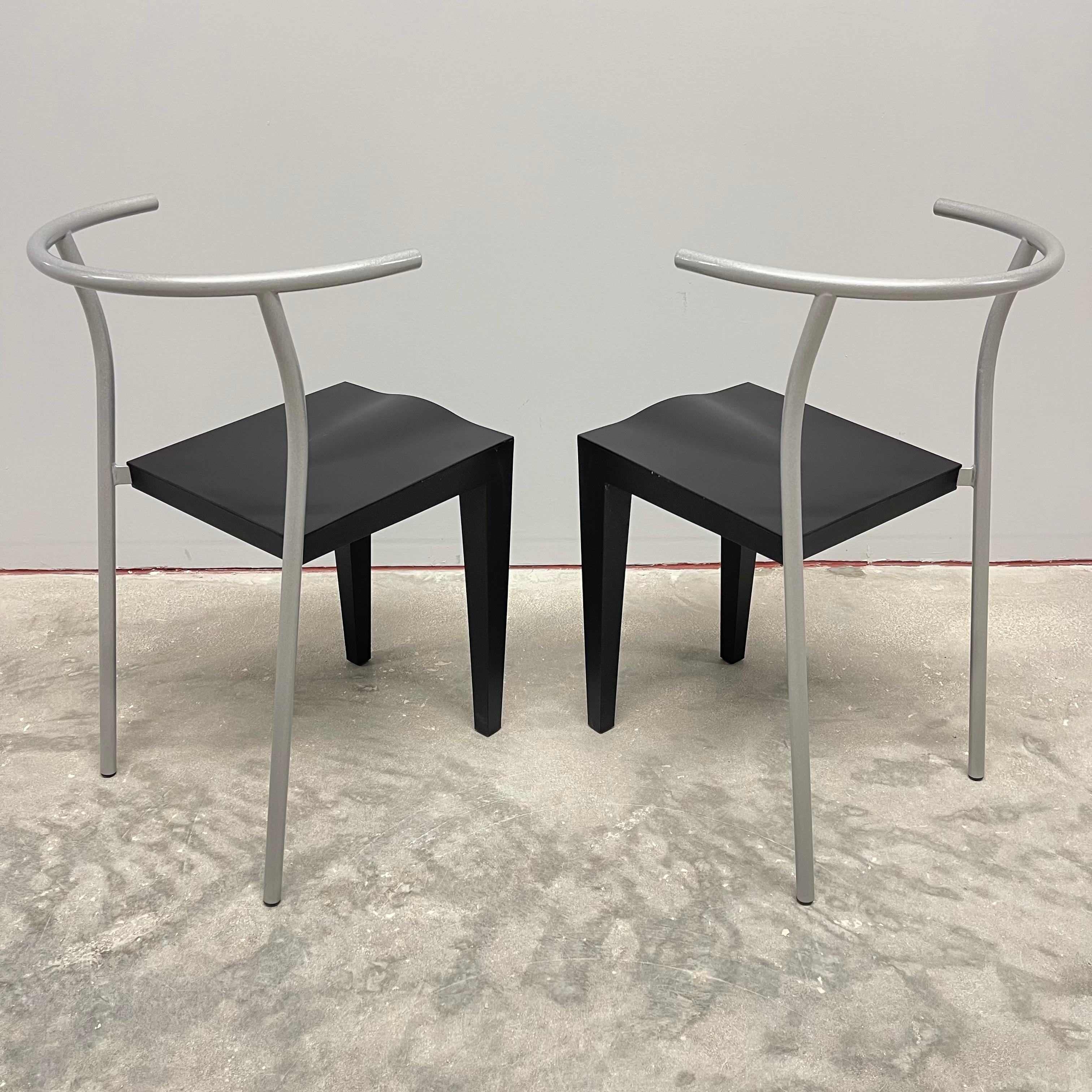 Paar postmoderne Stühle „Dr Glob“ von Philippe Starck für Kartell, Italien, 1990 (Postmoderne) im Angebot