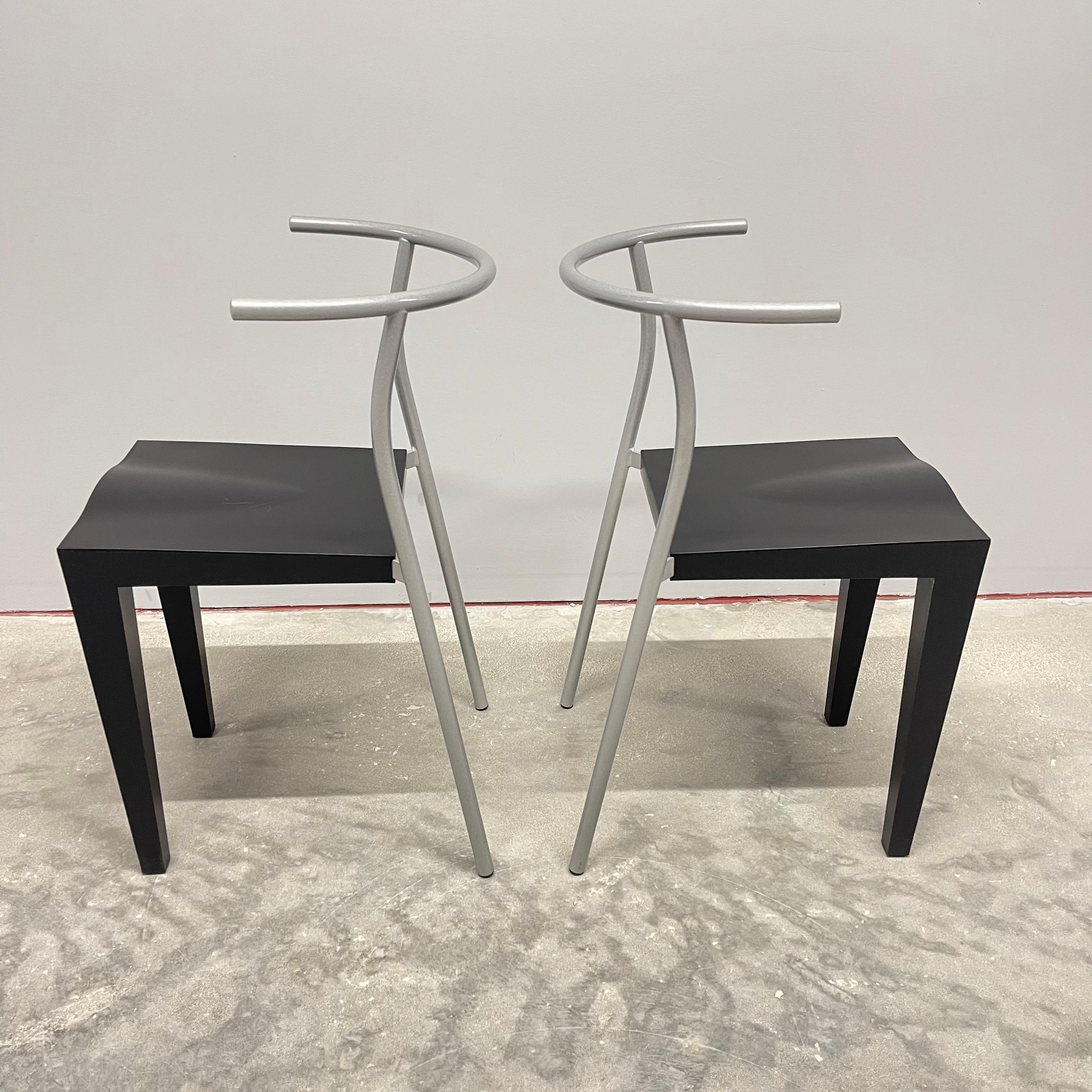 Paar postmoderne Stühle „Dr Glob“ von Philippe Starck für Kartell, Italien, 1990 (Italienisch) im Angebot