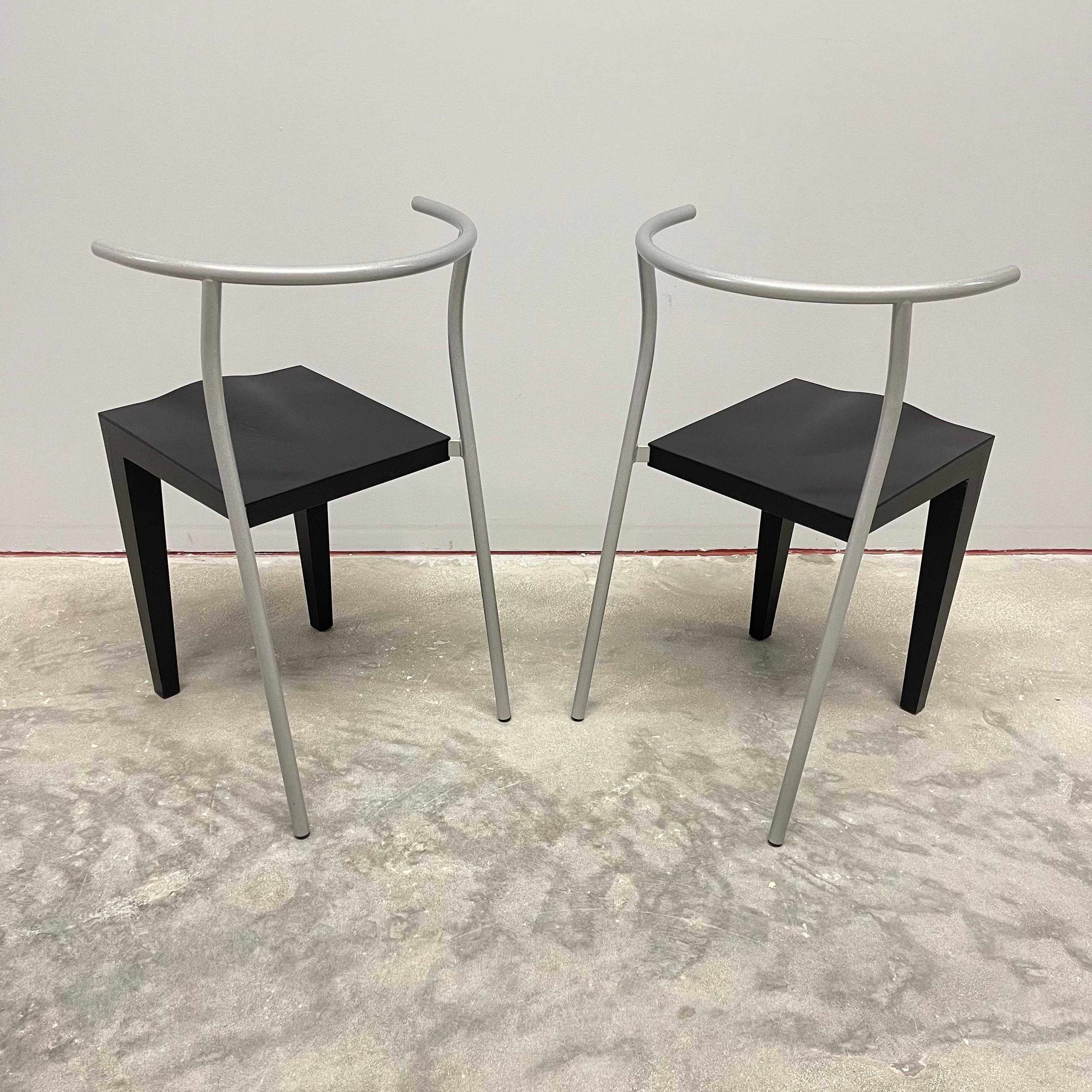 Paar postmoderne Stühle „Dr Glob“ von Philippe Starck für Kartell, Italien, 1990 (Geformt) im Angebot