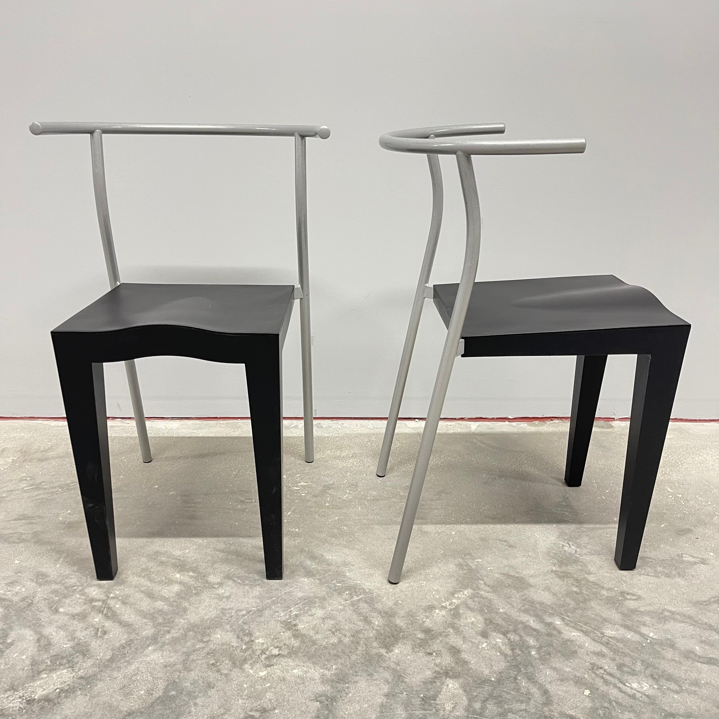 Paar postmoderne Stühle „Dr Glob“ von Philippe Starck für Kartell, Italien, 1990 (20. Jahrhundert) im Angebot