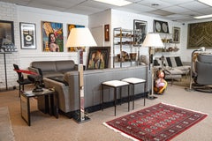 Verstellbare verspiegelte Sonneman-Stehlampen aus Chrom in postmoderner Höhe, Sonneman, Paar