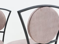 Pair of Postmodern Iron Barstools, 1990s