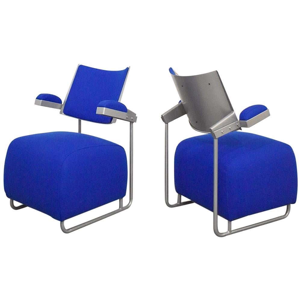 Pair of Postmodern Lounge Chairs by Harri Korhonen for Inno, Finland, 1990