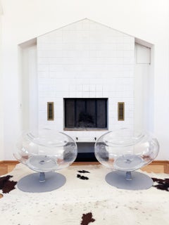 Paire de fauteuils Mambo Maxi postmodernes et minimalistes en lucite transparente, Italie, années 2000