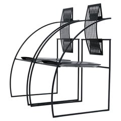 Ein Paar postmoderne Quinta-Stühle von Mario Botta für Alias Design, 1984