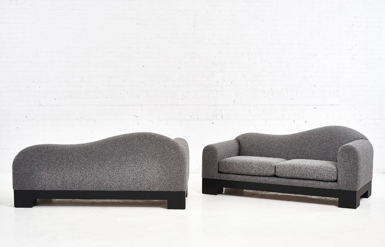 Pair of Postmodern Sofas by Directional Furniture, 1980 For Sale 2