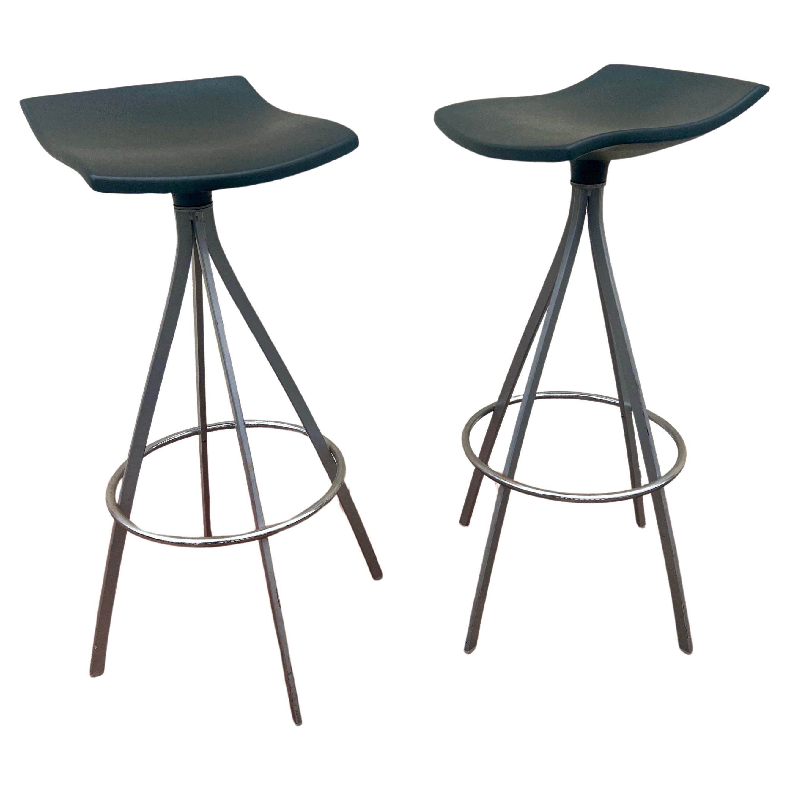 Pair of Postmodern stools Designed by Jorge Pensi for Mobles 114 Barcelona