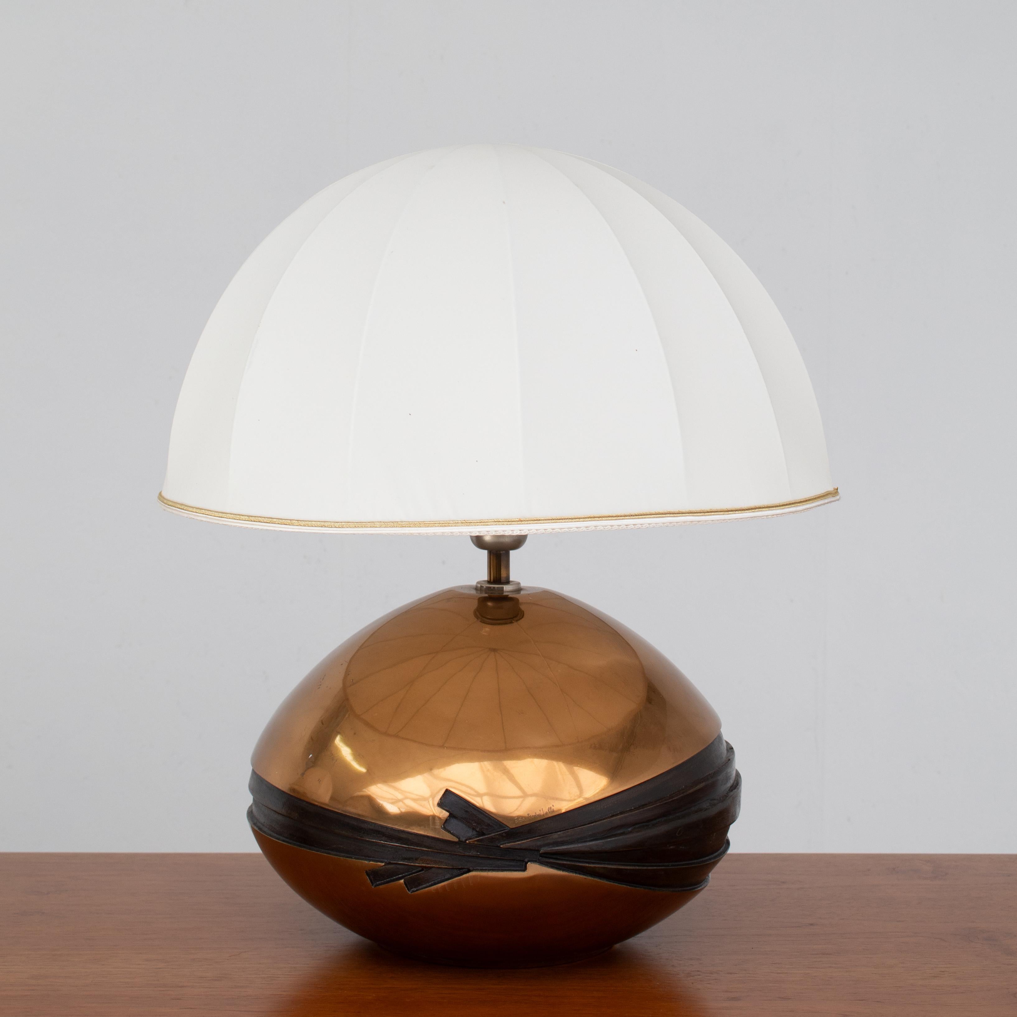 Satz von 2 Tischlampen von Esa Fedrigolli für Esart, Italien (Messing) im Angebot