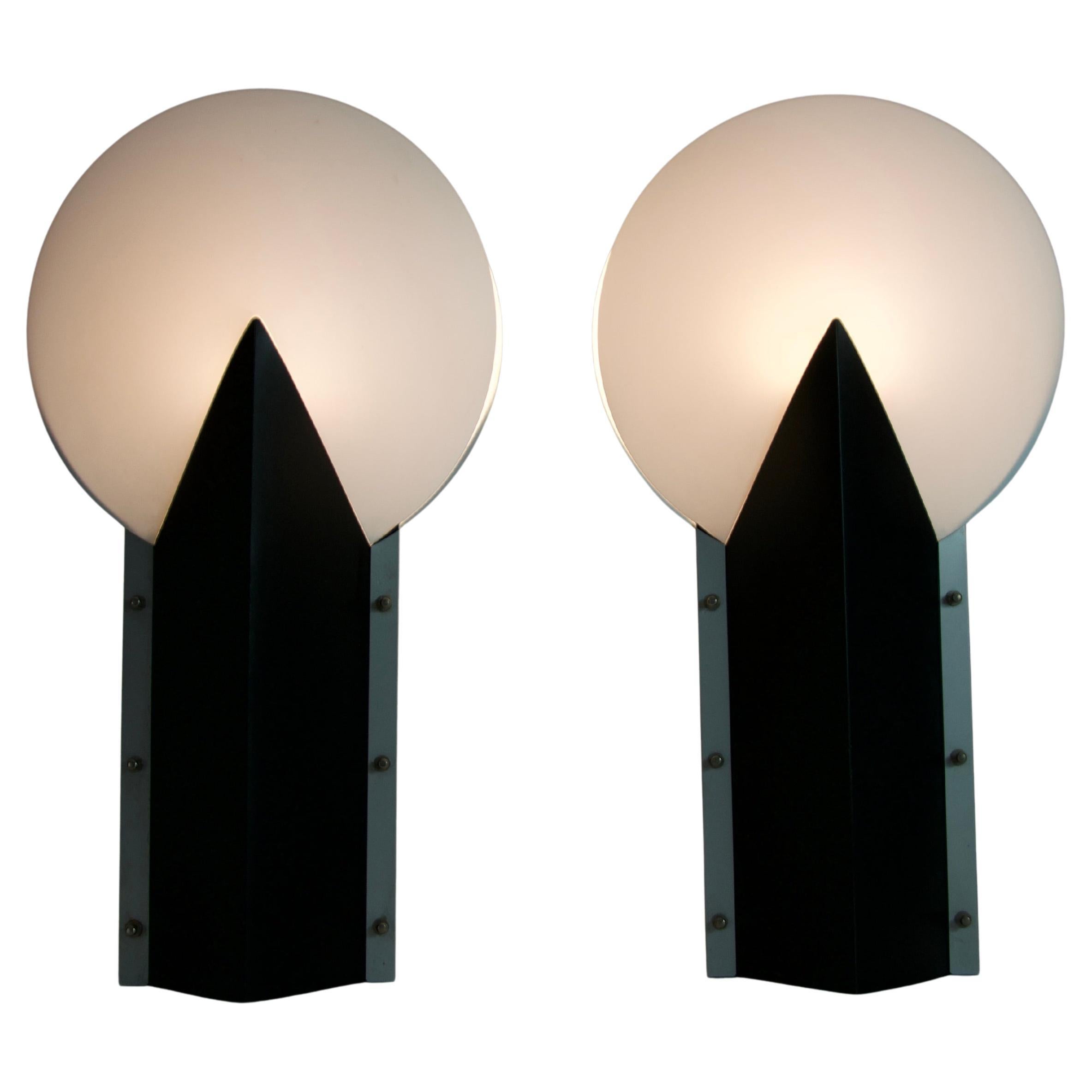 Pair of Postmodern Table Lamps by Samuel Parker for Slamp SRL, 1980s For Sale