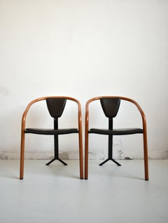 Pair of Postmodern ‘Tacchi' Chairs by Toshiyuki Kita for AIDEC, Japan, 1980s