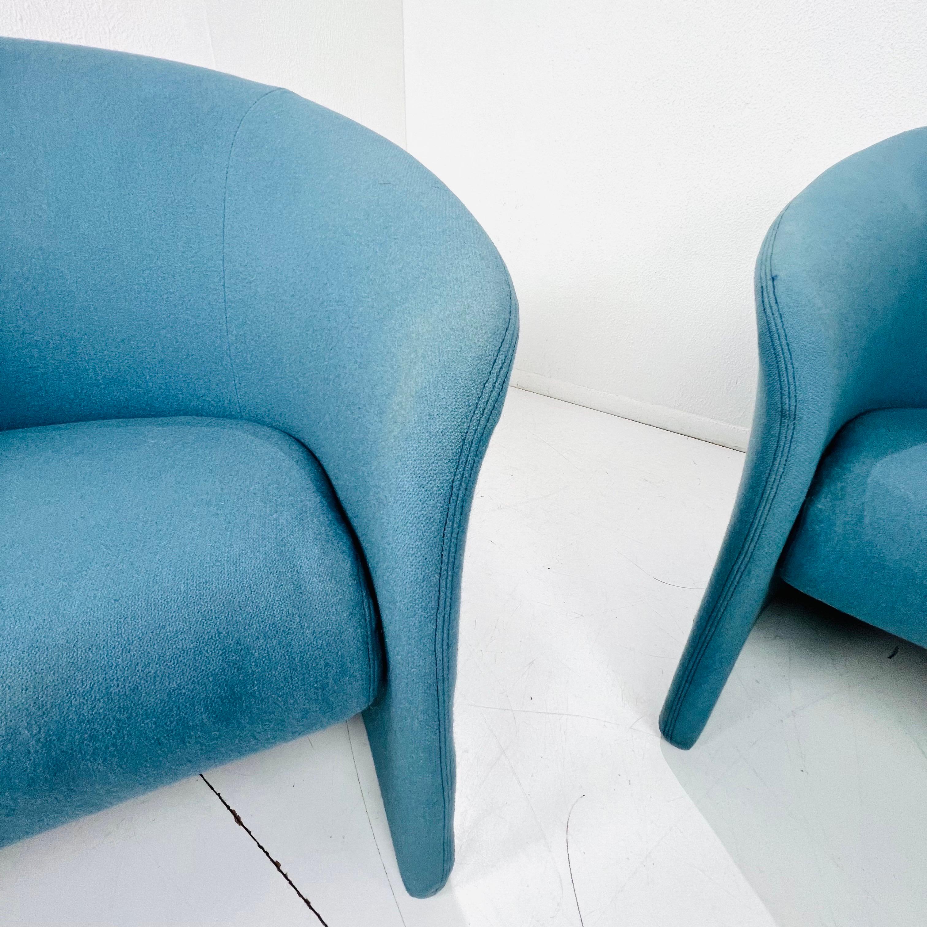 Post-Modern Pair of Postmodern Tub Chairs by Massimo Vignelli For Sale