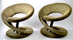 Paire de chaises postmodernes Twist de Quebec 69 Jaymar Furniture