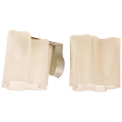 Pair of Postmodern Wall Sconces by Artemide Design by Michelle De Lucchi