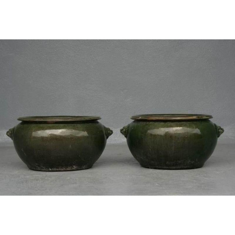 Pair of Pot Caches with Fô Dogs In Good Condition For Sale In Marseille, FR