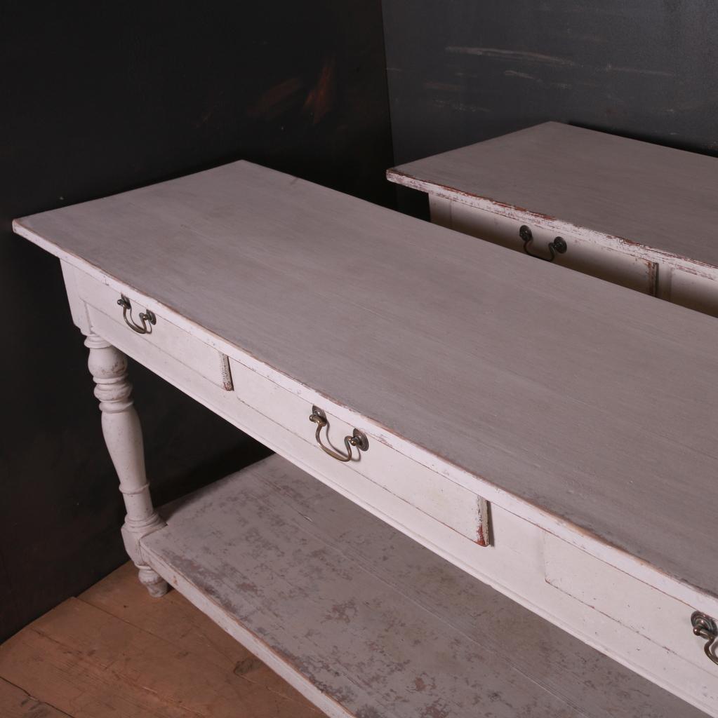 English Pair of Potboard Serving Tables